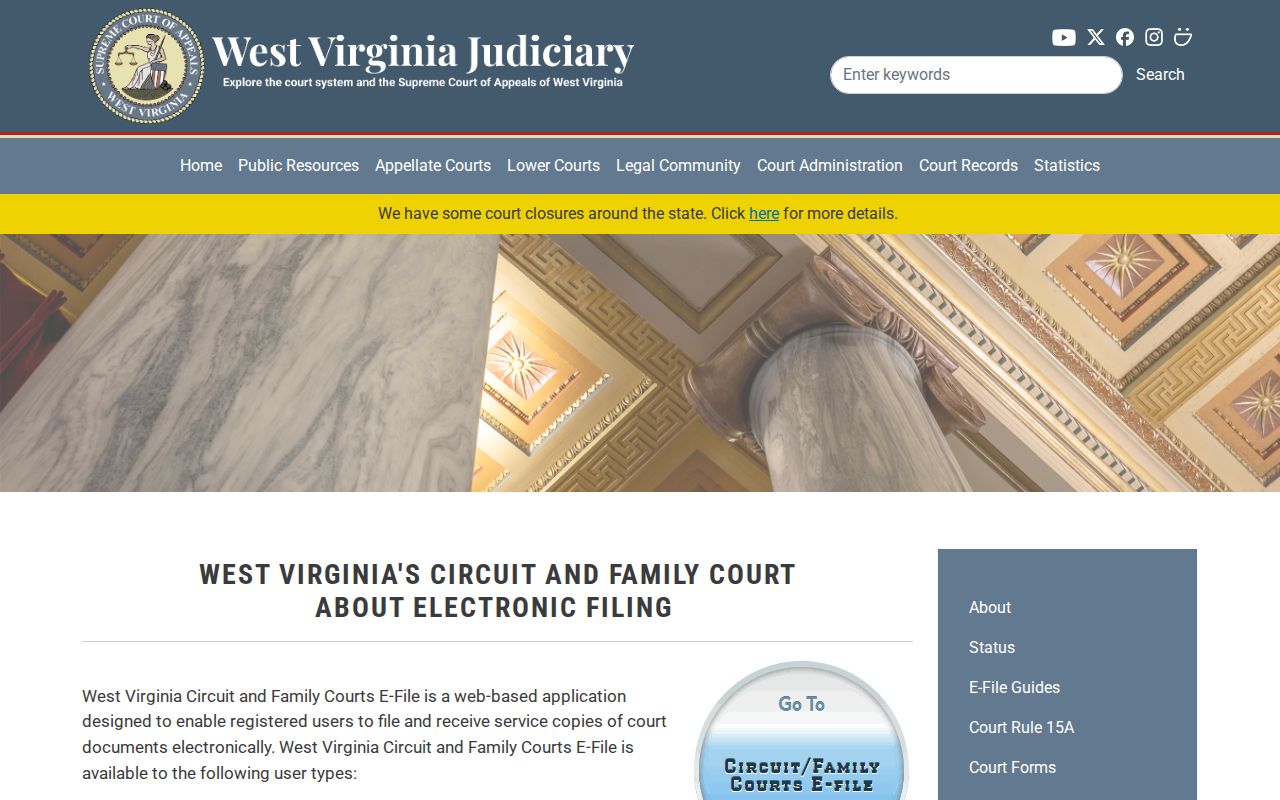 CourtPLUS access explanation for Doddridge County criminal court cases