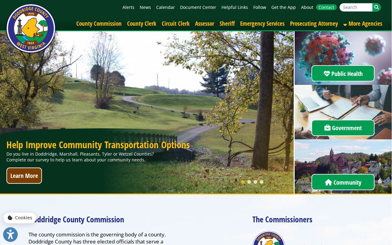 West Union criminal history access through official county navigation